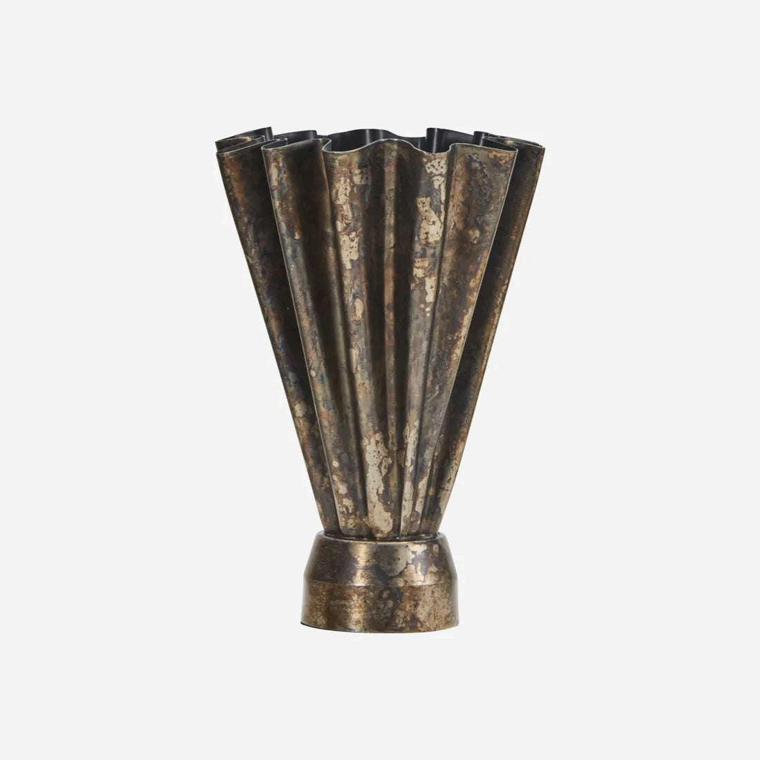 VASE FLOOD ANTIQUE BROWN
