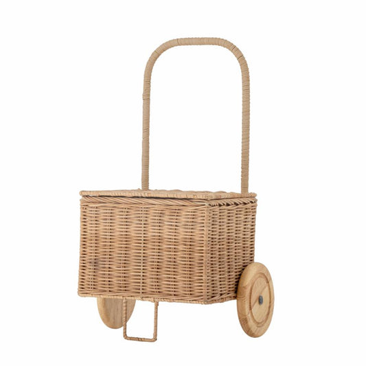 Penne Kuffert m/hjul, Natur, Rattan L29xH50xW23 cm