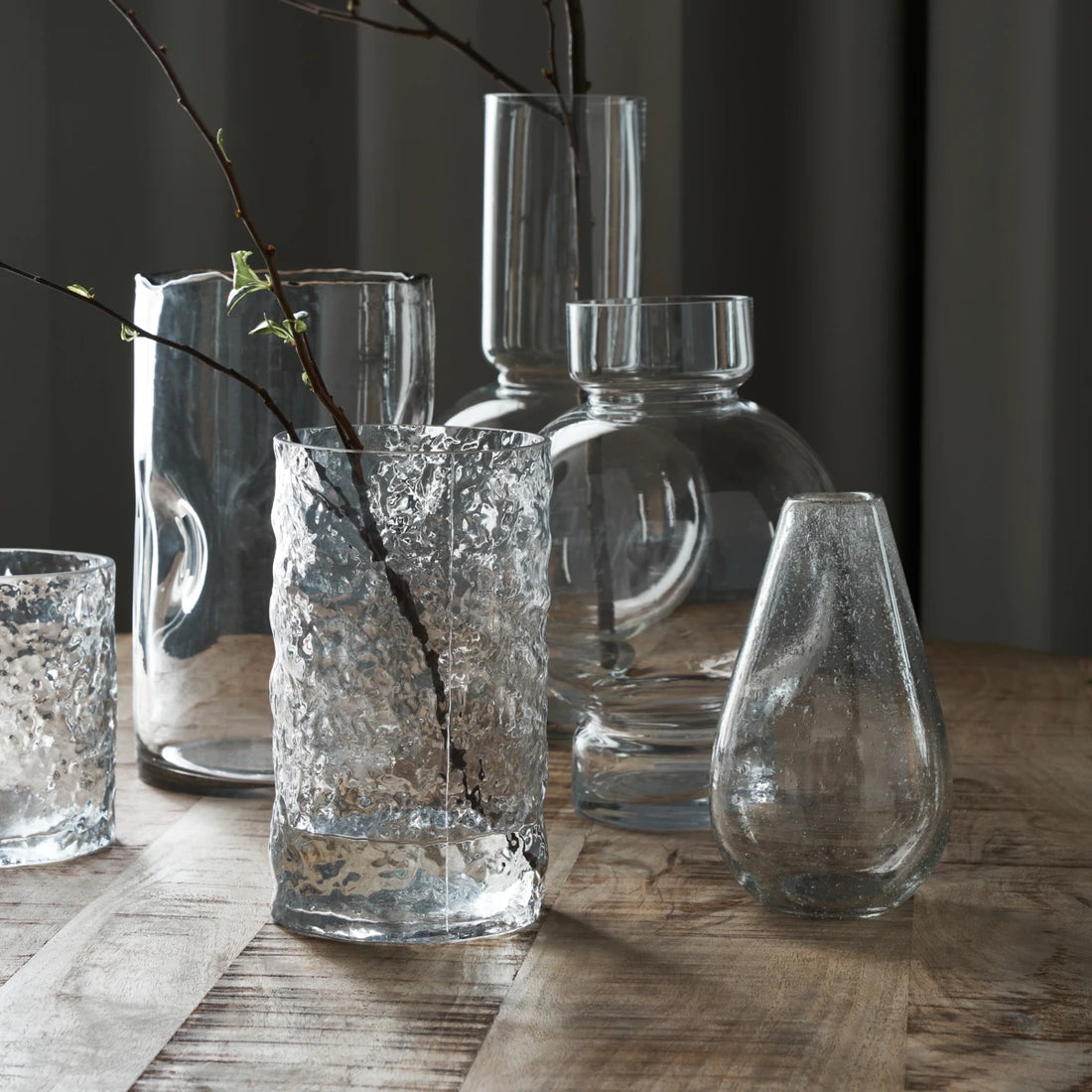 VASE HURI CLEAR H20CM