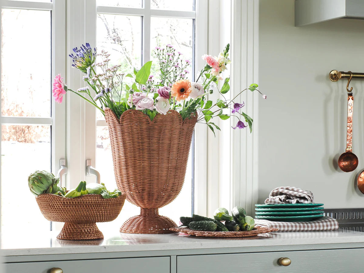 Ivy Rattan Vase L