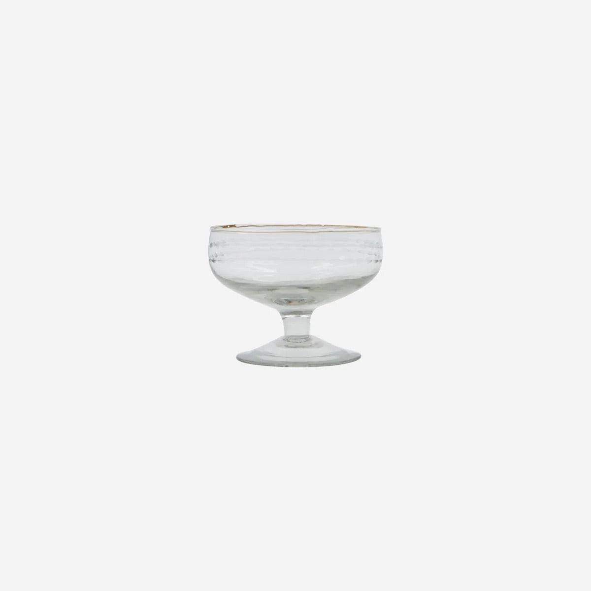 DESSERT BOWL VINTAGE CLEAR