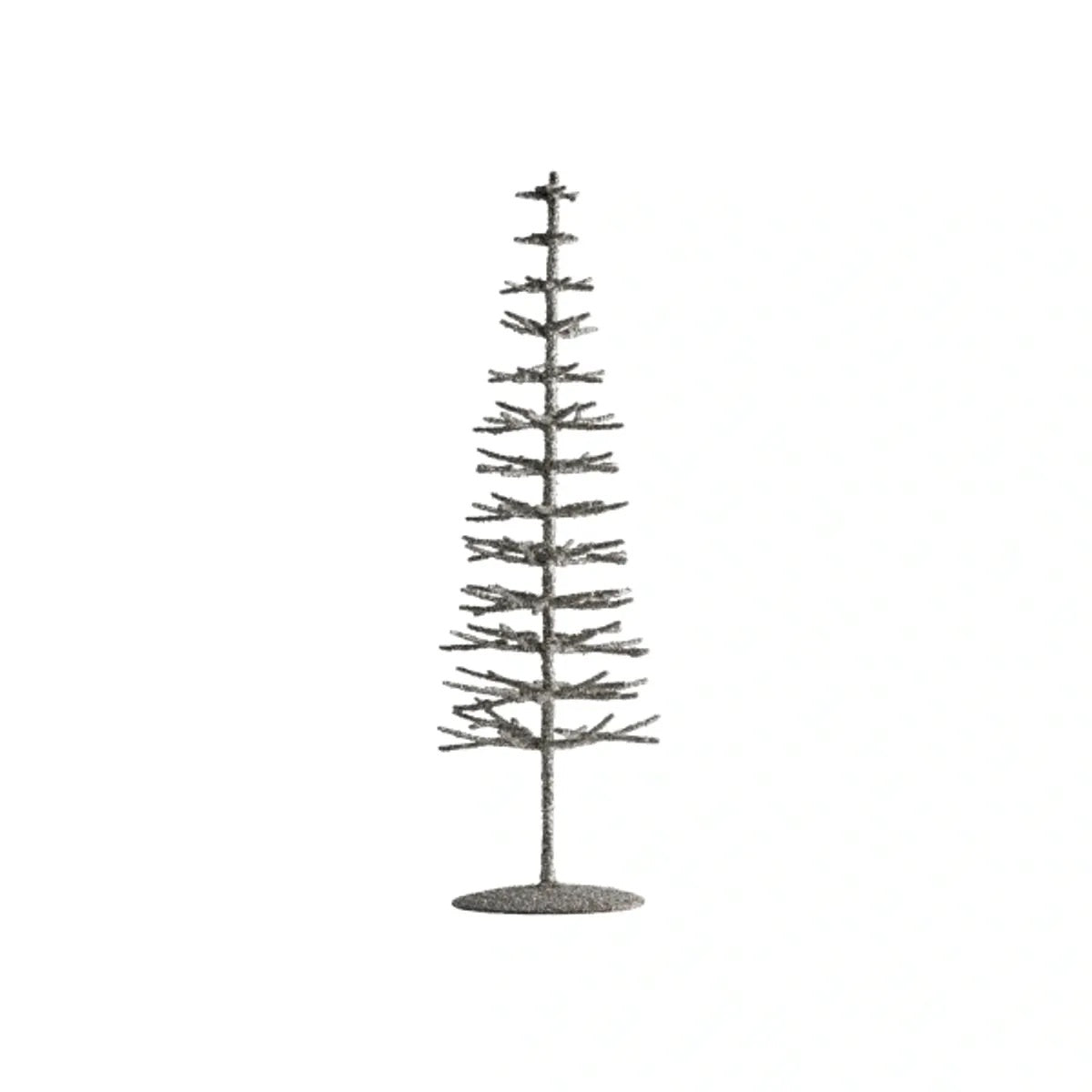 X-MAS TREE IRON W/GLITTER H30CM