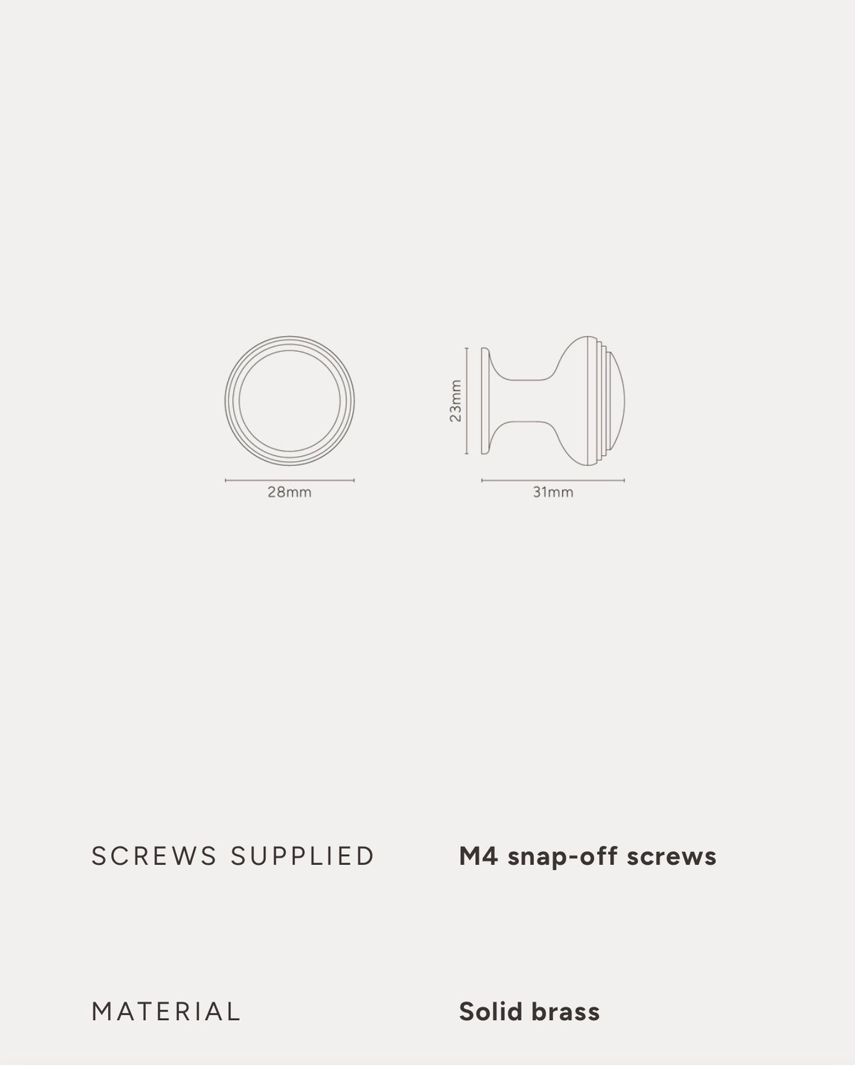 BARLOW FURNITURE KNOB