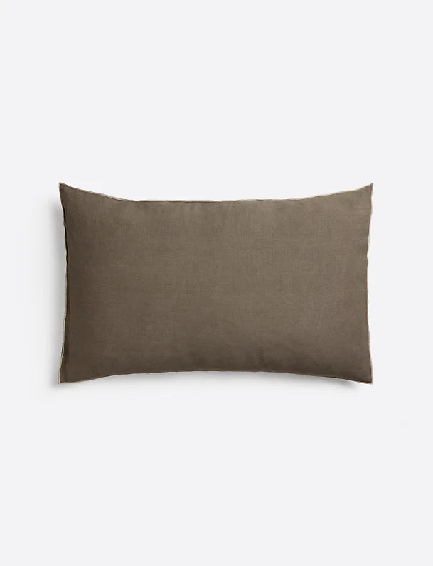 SUNSHINE STITCH CUSHION COVER COFFEE 40X60
