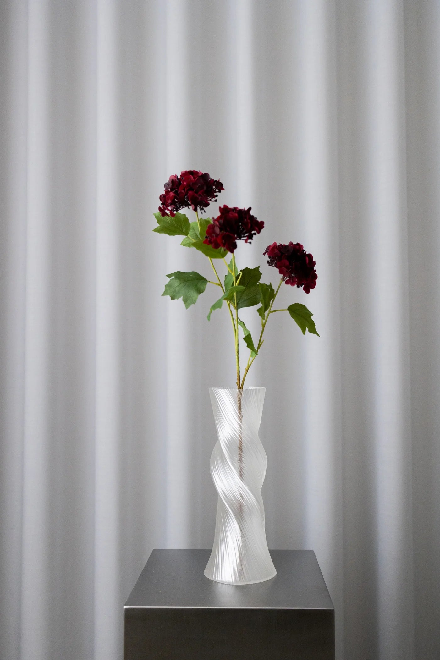 Snowball Hydrangea DARK RED