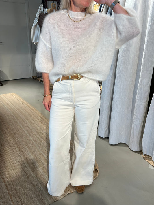Abelle knit mohair mix ecry