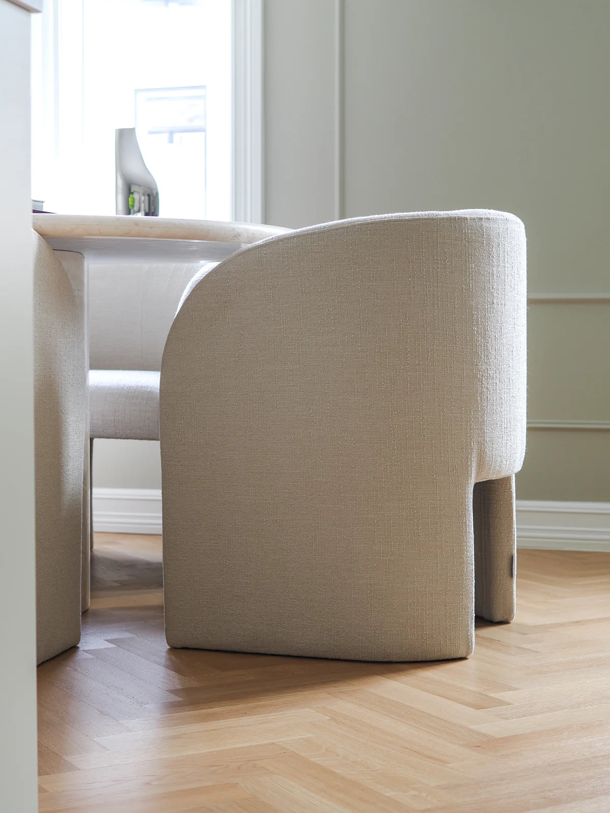 CHLOE DINING CHAIR - CREME