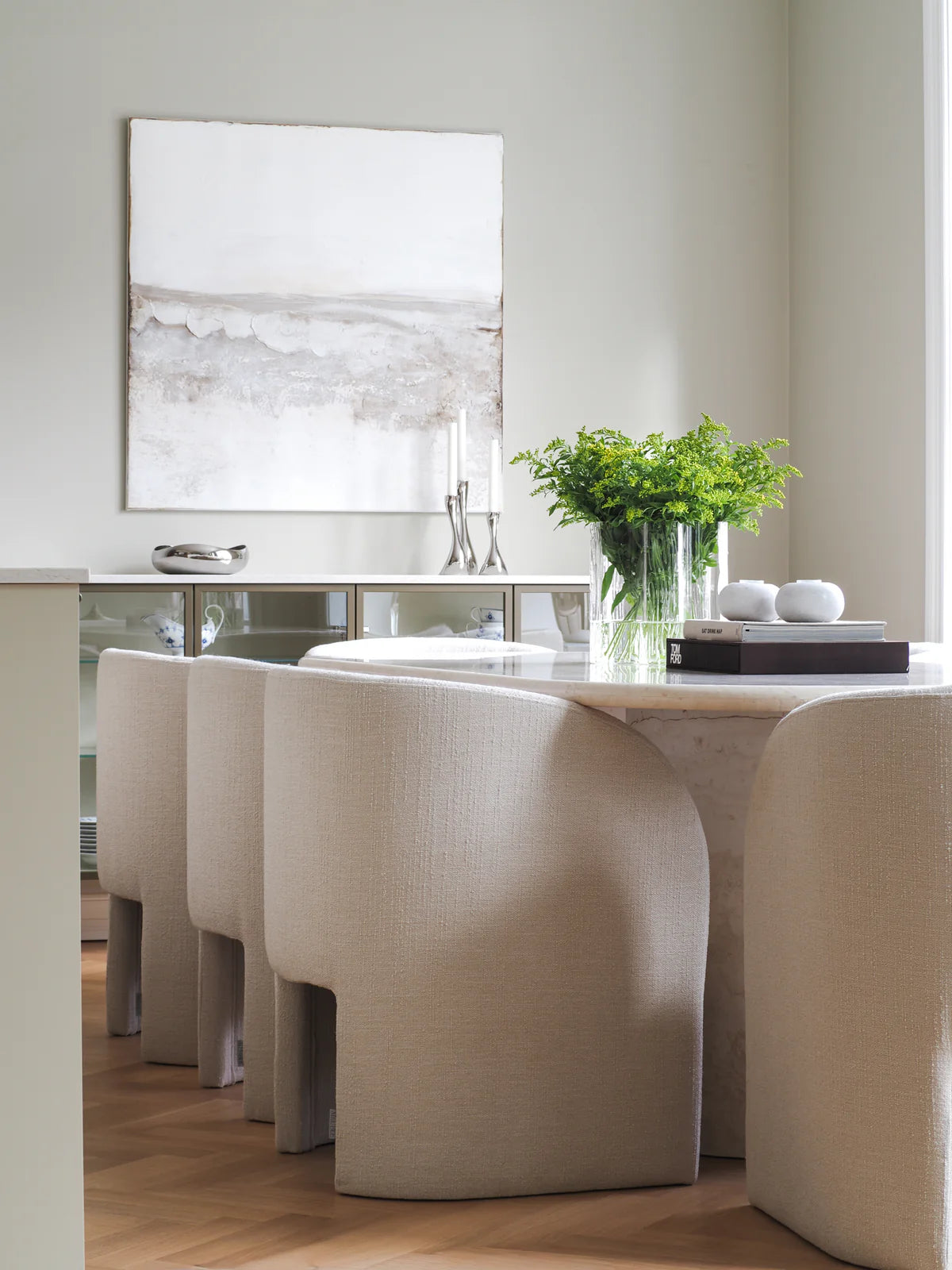 CHLOE DINING CHAIR - CREME