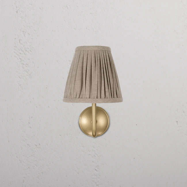 Malvern small wall light beige Antique Brass