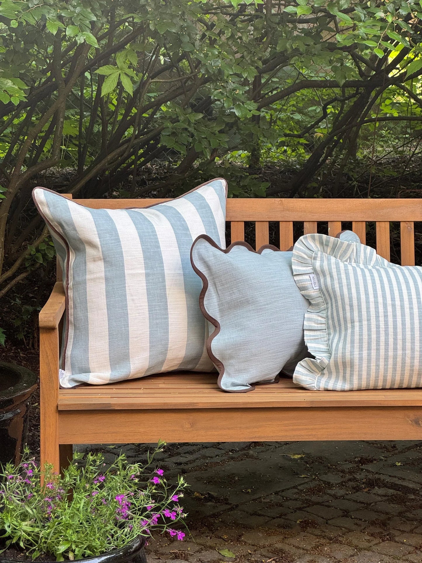 Cami Cushion cover Dusty Blue