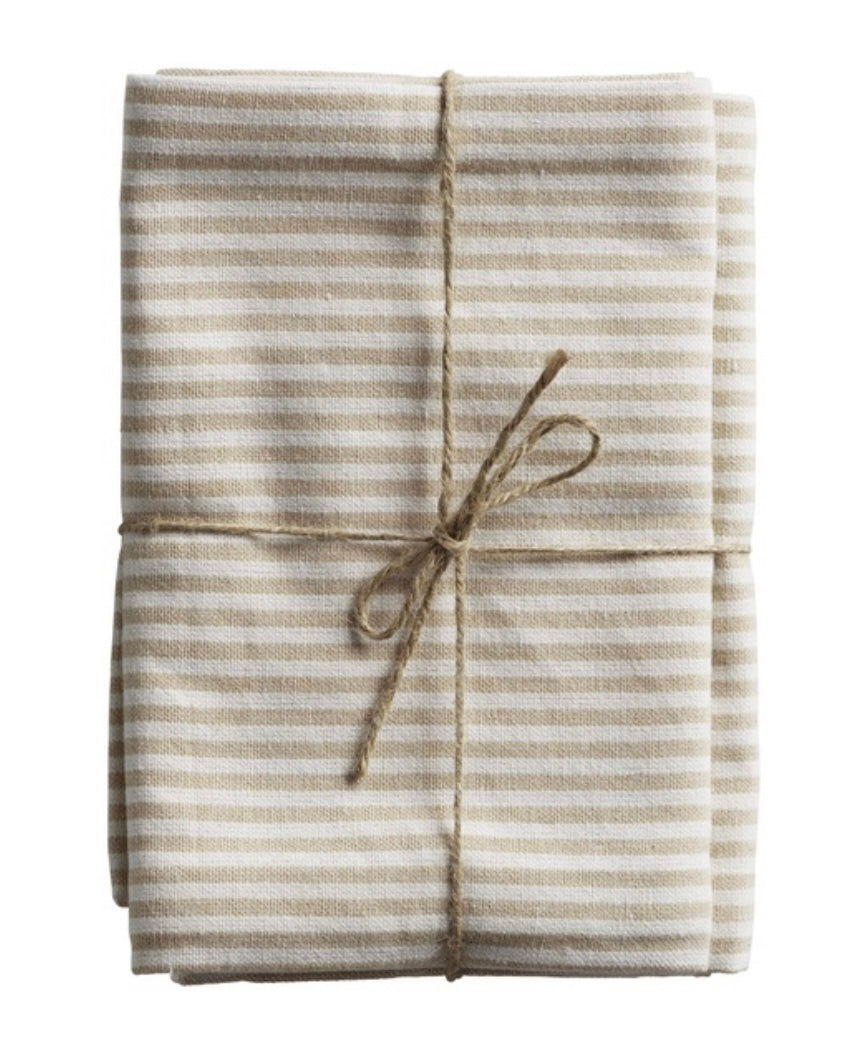 2 pk Tea towel 60x80 STRAW