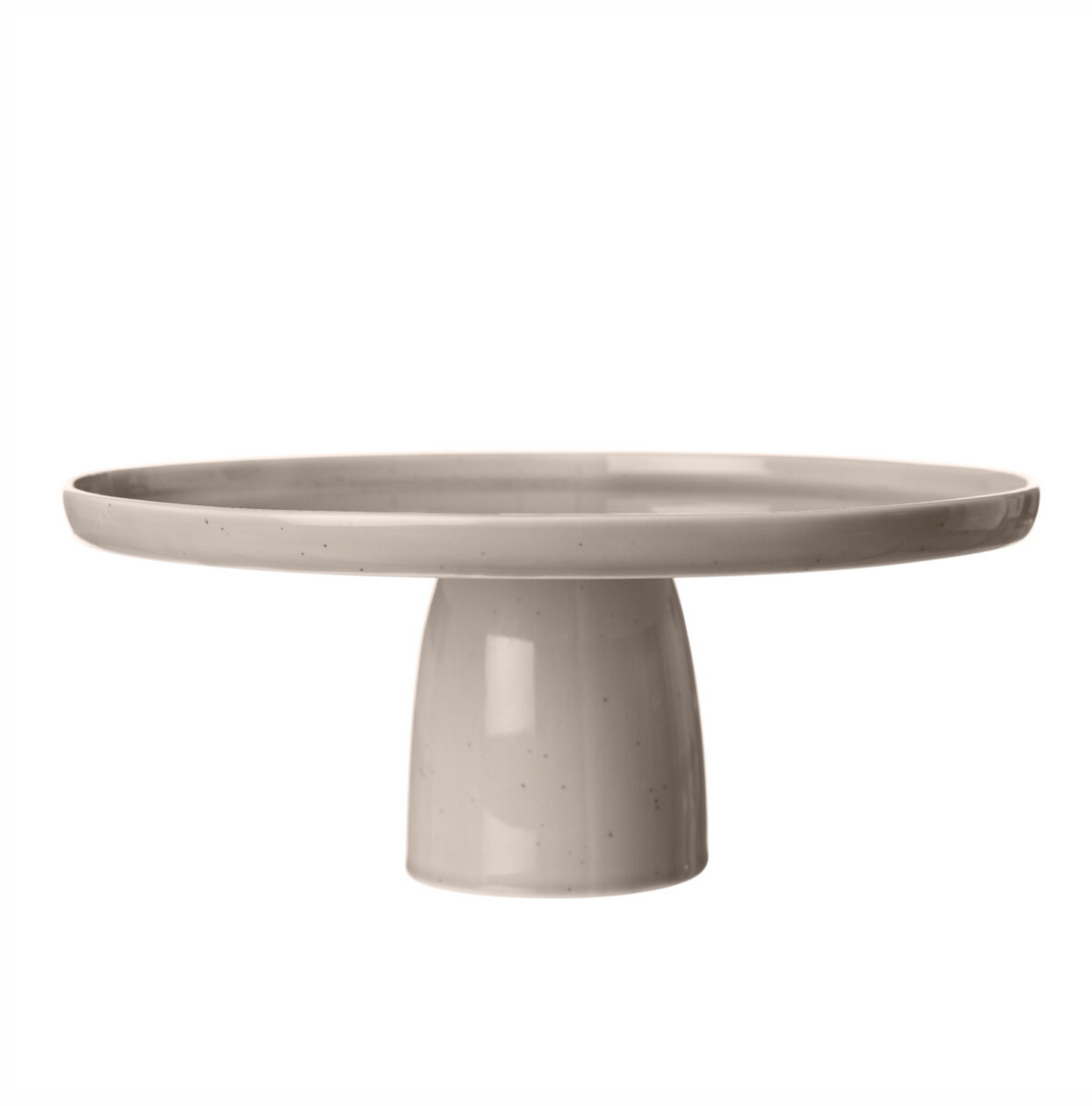 Tårtfat d27 h11,5 cm porslin, sand