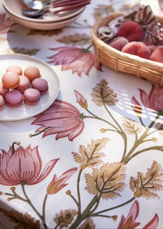 Tablecloth 170x300cm Flora Rose