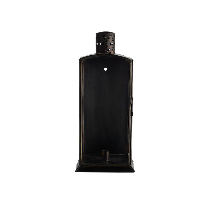 LANTERN WALL OXIDIZED BRASS 18X17H43 TIN