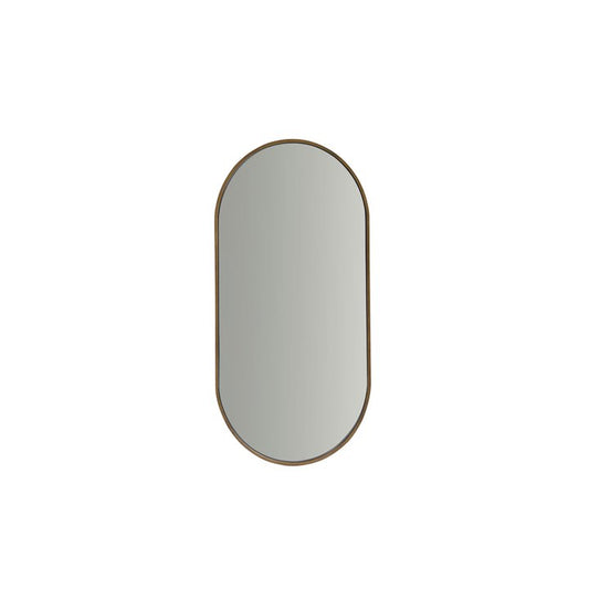 MIRROR OVAL HONEYGOLD METAL