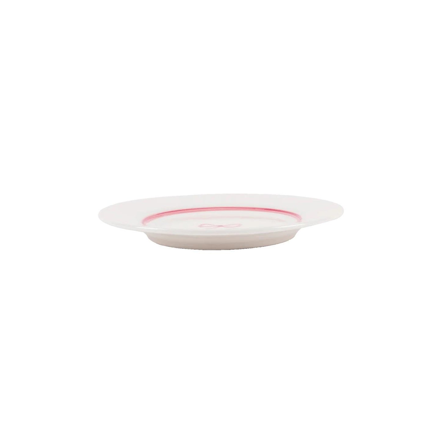 Bow Salad Plate 22CM Dark Pink