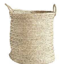 Basket w/Handles Palm Leaves 60x60