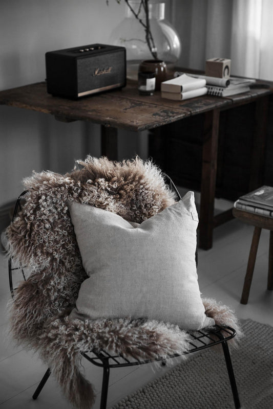 Cushion Cover White Lin