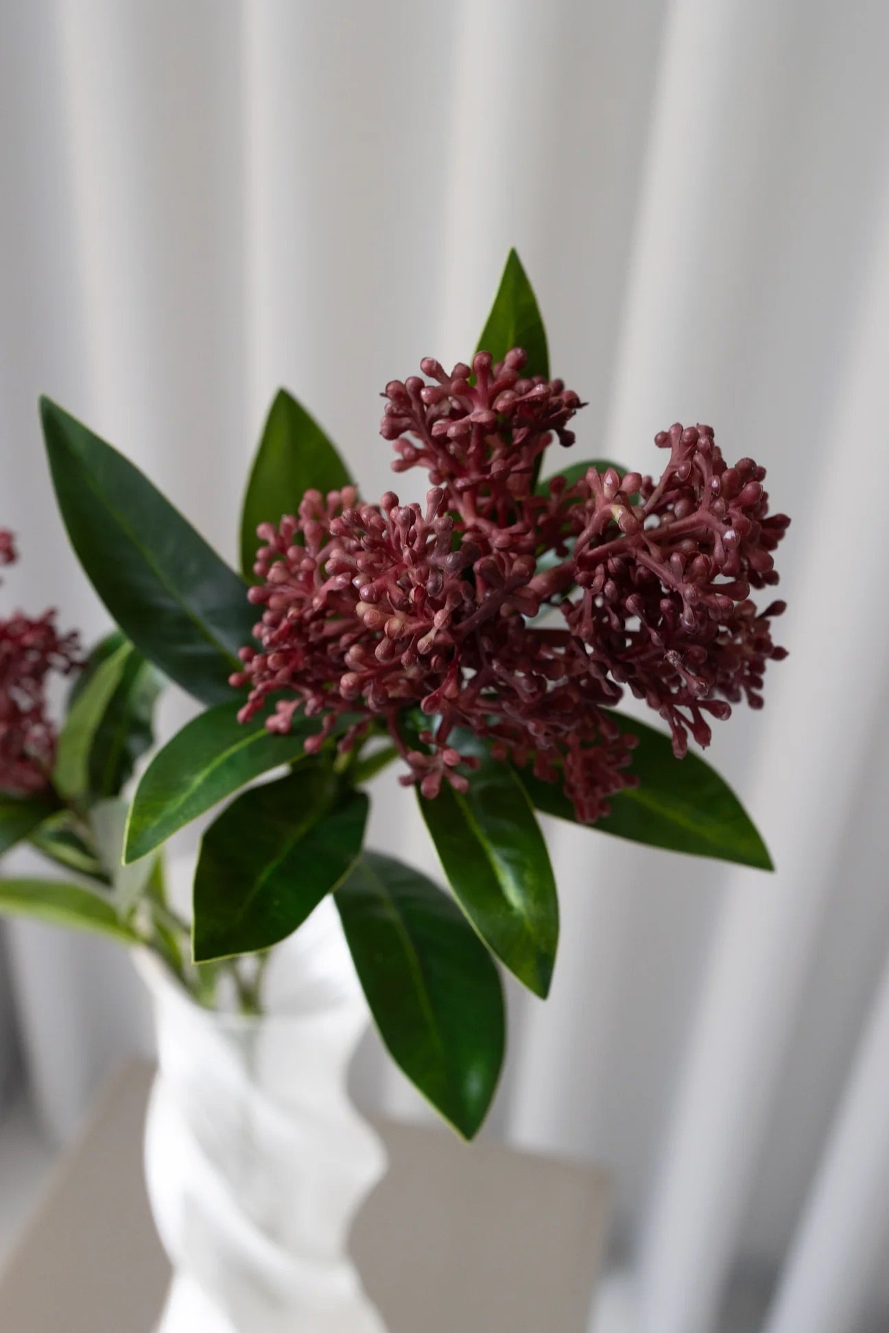 Artificial Skimmia Berry Red