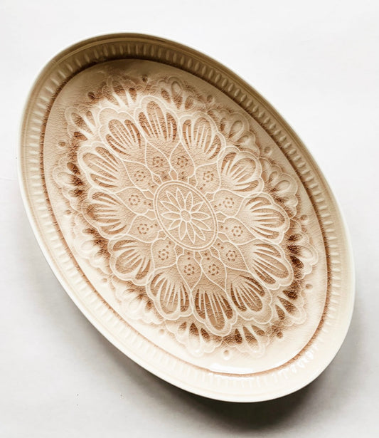 VALBORG SERVERINGSFAT 41X28CM ROSA