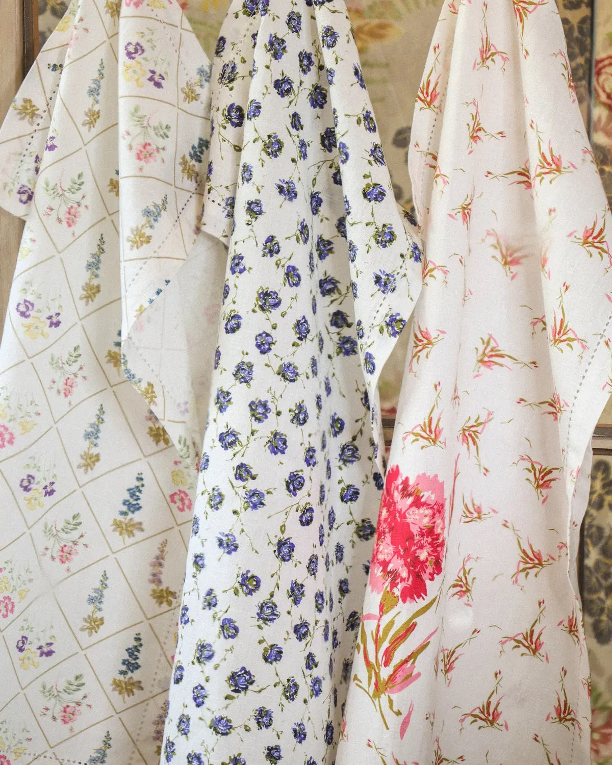 Kitchen Towel 45x60 blå blomster