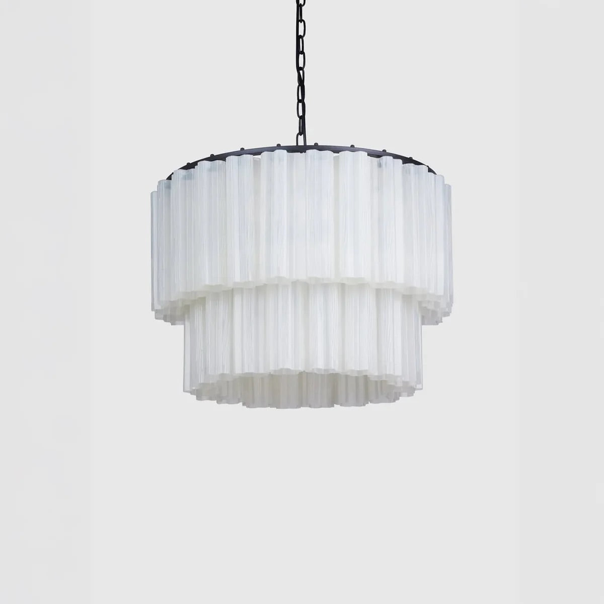 Fontaine Chandelier 2 layer white/black