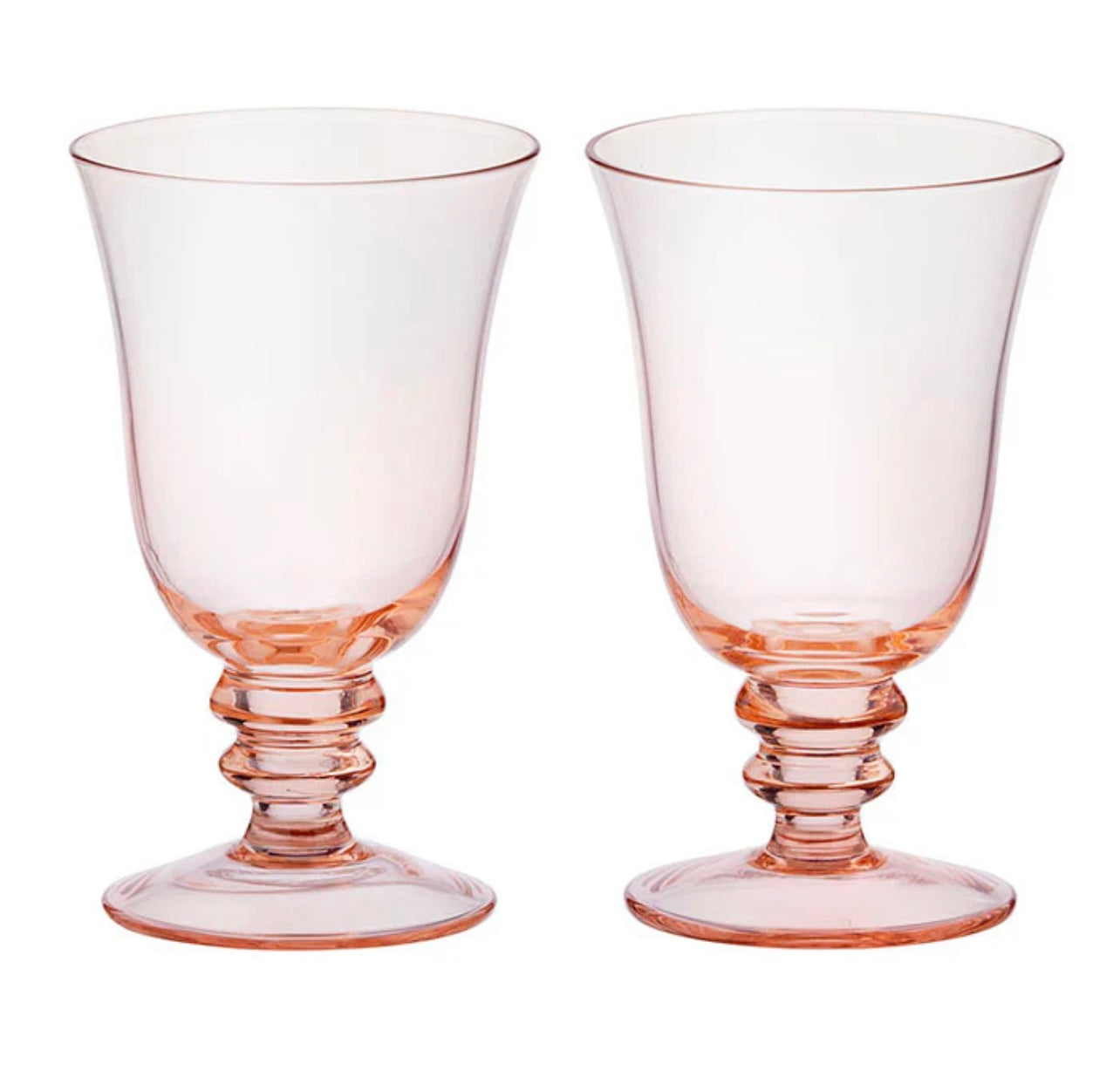 Wine Glass Leopold Peach 2 Pcs